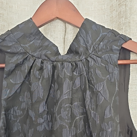 Scoop NYC Elegant Black Floral Mini Dress - Picture 4 of 7